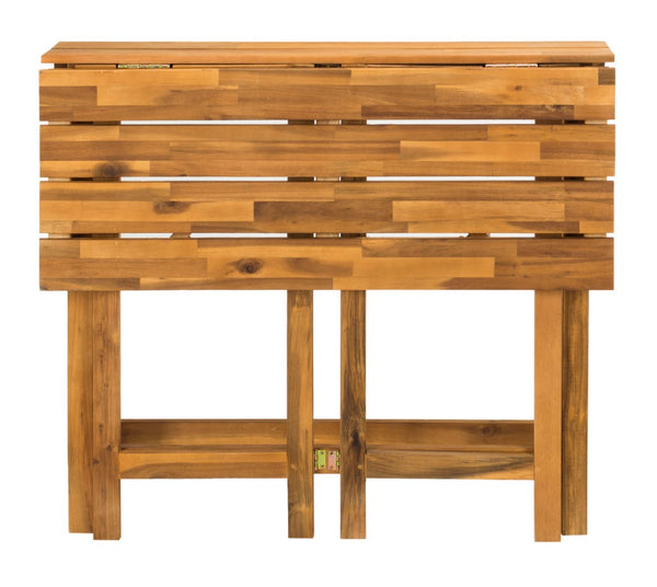 Safavieh WILTON Corner Lounge Set for Balconies – Cozy Wooden Outdoor Furniture for Small Spaces & Style Teak Brown / Beige PAT6754B