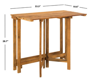 Safavieh WILTON Corner Lounge Set for Balconies – Cozy Wooden Outdoor Furniture for Small Spaces & Style Teak Brown / Beige PAT6754B