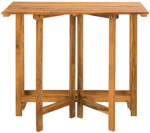 Safavieh WILTON Corner Lounge Set for Balconies – Cozy Wooden Outdoor Furniture for Small Spaces & Style Teak Brown / Beige PAT6754B