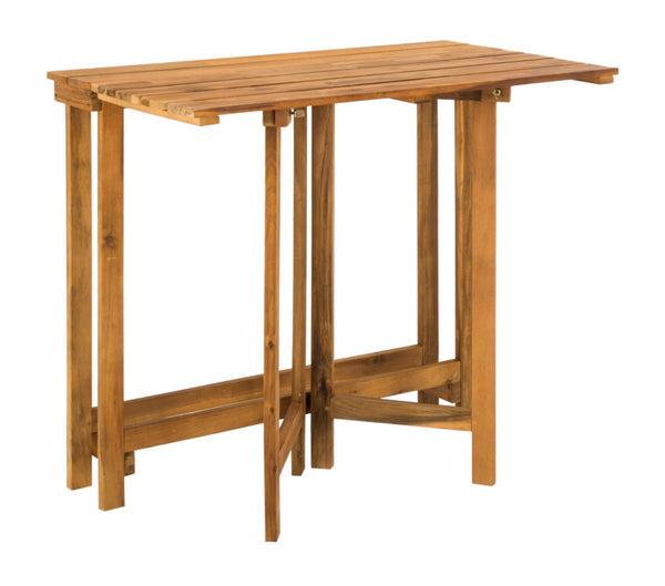 Safavieh WILTON Corner Lounge Set for Balconies – Cozy Wooden Outdoor Furniture for Small Spaces & Style Teak Brown / Beige PAT6754B
