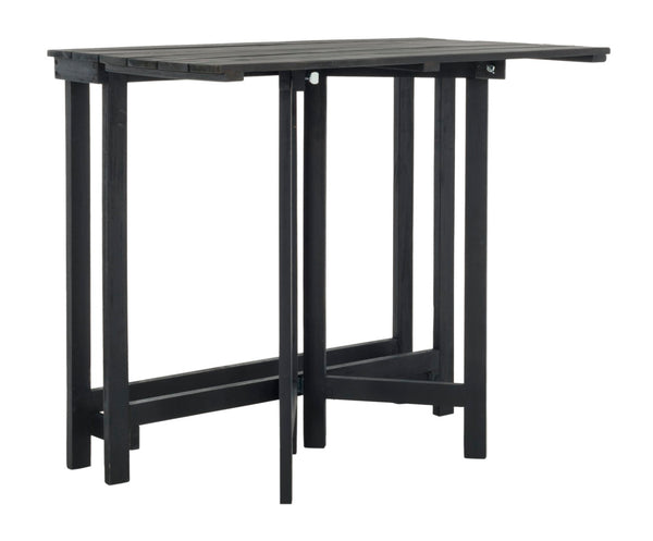 Safavieh WILTON Corner Lounge Set for Balconies – Cozy Wooden Outdoor Furniture for Small Spaces & Style Dark Slate Gray / Beige PAT6754C