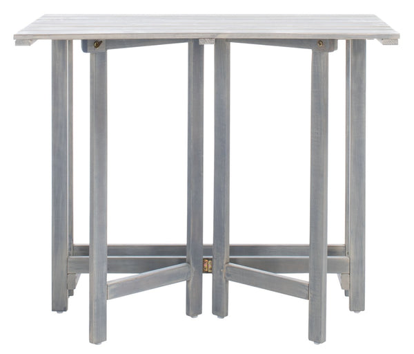 Safavieh WILTON Corner Lounge Set for Balconies – Cozy Wooden Outdoor Furniture for Small Spaces & Style Ash Grey / White PAT6754D