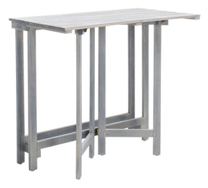 Safavieh WILTON Corner Lounge Set for Balconies – Cozy Wooden Outdoor Furniture for Small Spaces & Style Ash Grey / White PAT6754D