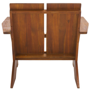 Safavieh Maya Adirondack Chair In Premium Teak – Stylish Outdoor Seating For Ultimate Relaxation & Comfort Teak Wood Pat6800a