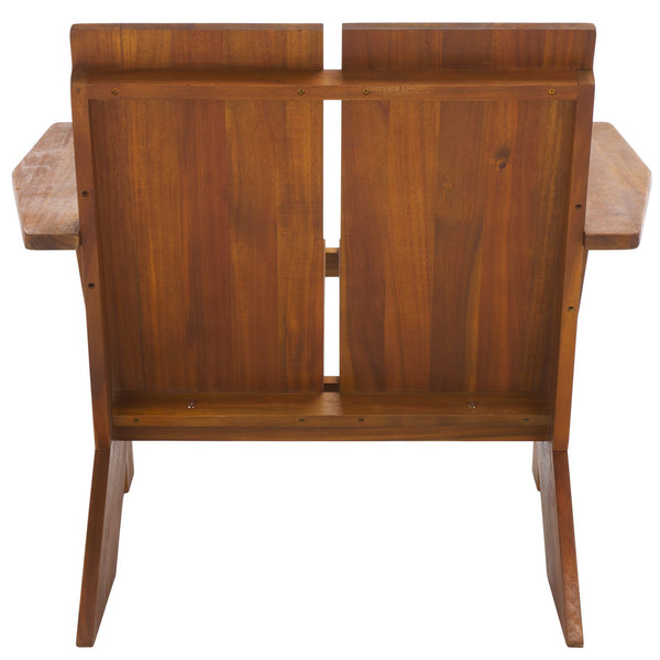 Safavieh Maya Adirondack Chair In Premium Teak – Stylish Outdoor Seating For Ultimate Relaxation & Comfort Teak Wood Pat6800a