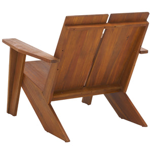 Safavieh Maya Adirondack Chair In Premium Teak – Stylish Outdoor Seating For Ultimate Relaxation & Comfort Teak Wood Pat6800a