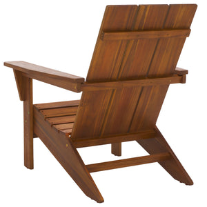 Safavieh Alton Teak Adirondack Chair - Stylish Outdoor Seating For Relaxation And Comfort In Any Space Teak Wood Pat6801a