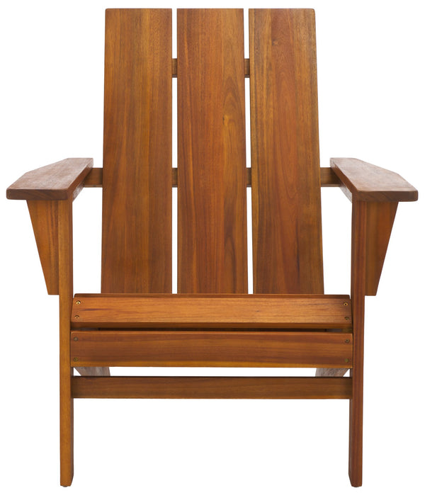 Safavieh Alton Teak Adirondack Chair - Stylish Outdoor Seating For Relaxation And Comfort In Any Space Teak Wood Pat6801a