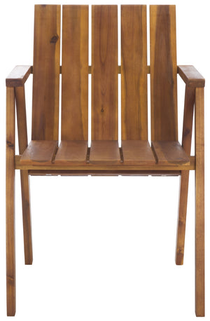 Safavieh Tucker Stacking Chair In Teak - Elegant, Space-saving Design For Home Or Office Décor & Comfort Teak Wood Pat6802a