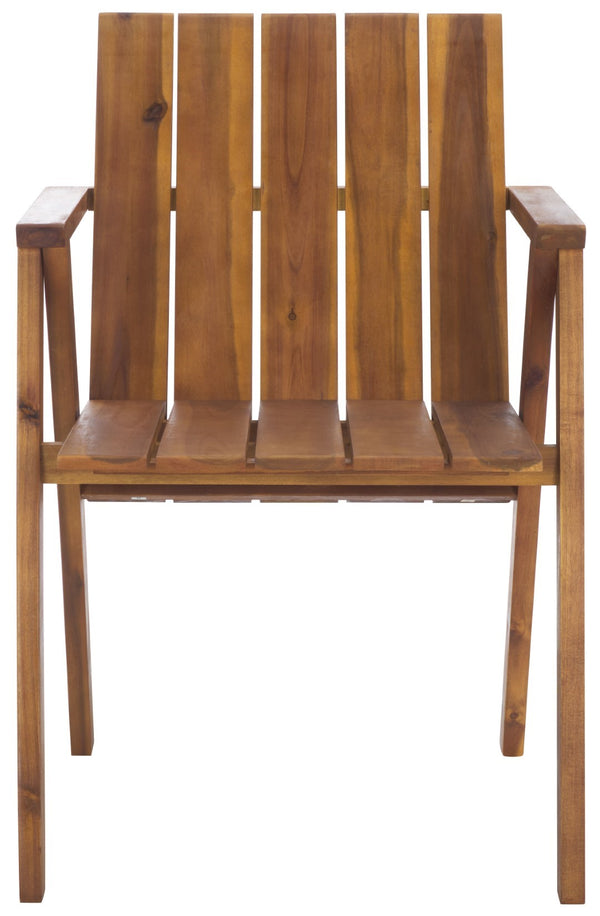 Safavieh Tucker Stacking Chair In Teak - Elegant, Space-saving Design For Home Or Office Décor & Comfort Teak Wood Pat6802a