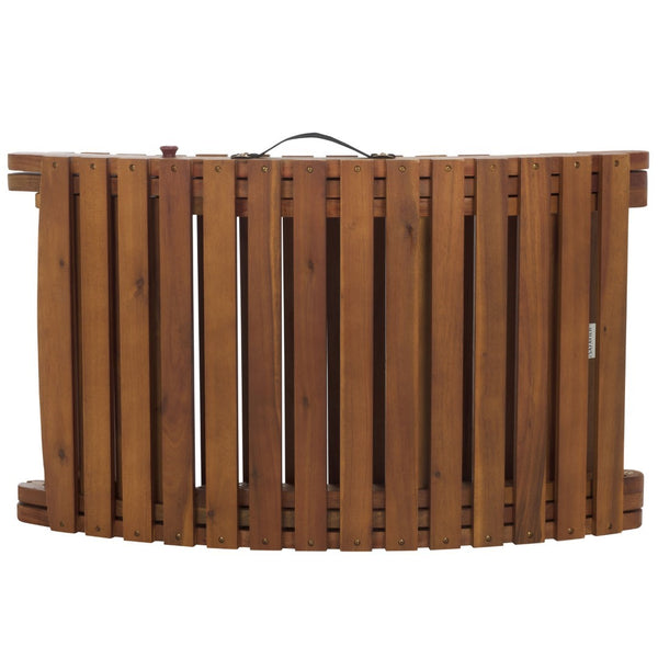 Safavieh Fanty Folding Sunlounger In Elegant Teak - Durable, Stylish, And Perfect For Outdoor Relaxation! Teak Wood Pat6803a