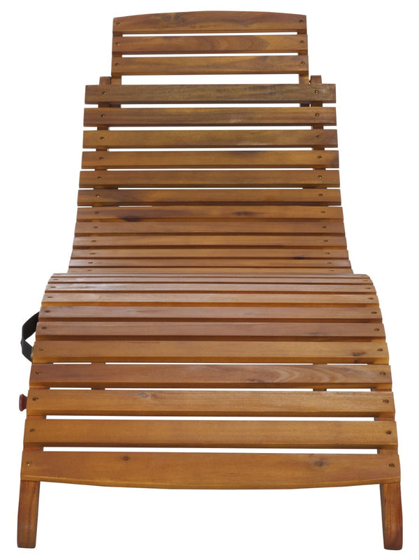 Safavieh Fanty Folding Sunlounger In Elegant Teak - Durable, Stylish, And Perfect For Outdoor Relaxation! Teak Wood Pat6803a