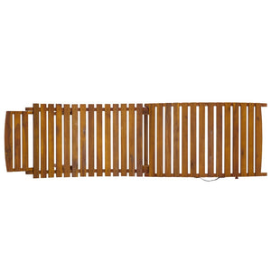 Safavieh Fanty Folding Sunlounger In Elegant Teak - Durable, Stylish, And Perfect For Outdoor Relaxation! Teak Wood Pat6803a