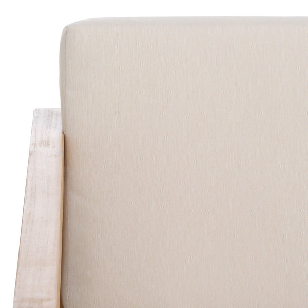 Safavieh Napoli 3-seater Bench - Timeless Outdoor Seating For Relaxation And Entertaining In Style Oak ,Cream Wood Pat6804b