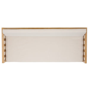 Safavieh Napoli 3-seater Bench - Timeless Outdoor Seating For Relaxation And Entertaining In Style Oak ,Cream Wood Pat6804b