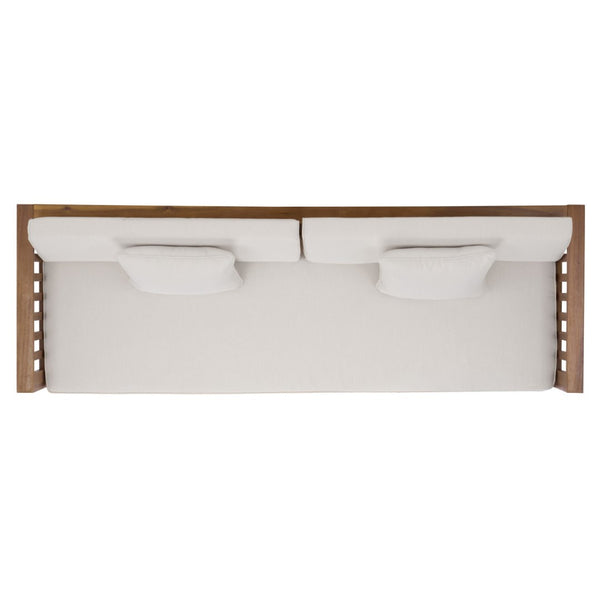 Safavieh Napoli Bench & Bed - Versatile Outdoor Seating, Luxurious Comfort For Relaxation And Style Teak Brown ,Cream Wood Pat6805a