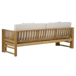 Safavieh Napoli Bench & Bed - Versatile Outdoor Seating, Luxurious Comfort For Relaxation And Style Oak ,Cream Wood Pat6805b