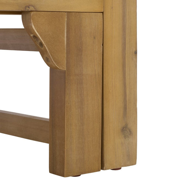 Safavieh Napoli Bench & Bed - Versatile Outdoor Seating, Luxurious Comfort For Relaxation And Style Oak ,Cream Wood Pat6805b