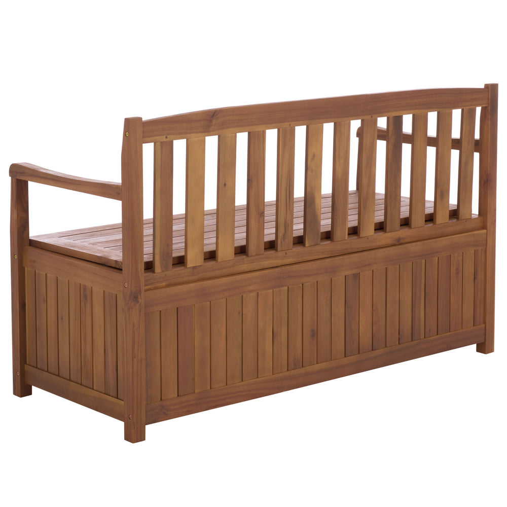 Safavieh Kelter Bench Box - Elegant Teak Wood Storage Seat For Stylish Home Decor & Outdoor Spaces Teak Wood Pat6813a