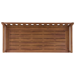 Safavieh Kelter Bench Box - Elegant Teak Wood Storage Seat For Stylish Home Decor & Outdoor Spaces Teak Wood Pat6813a