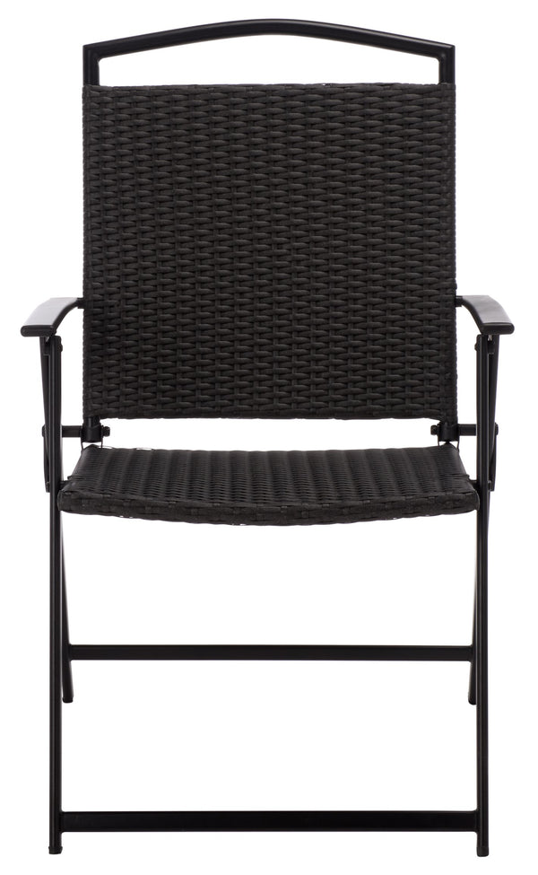 Dory Folding Chair Set Of 2 – Modern Woven Rattan Seating, Lightweight Foldable Patio & Dining Chairs