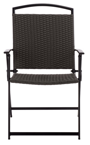 Dory Folding Chair Set Of 2 – Modern Woven Rattan Seating, Lightweight Foldable Patio & Dining Chairs