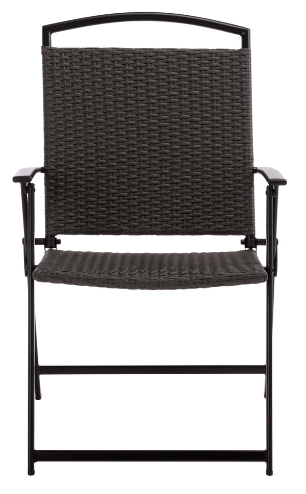 Dory Folding Chair Set Of 2 – Modern Woven Rattan Seating, Lightweight Foldable Patio & Dining Chairs