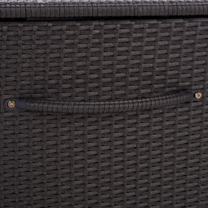 Kent Cushion Box With Weather-Resistant Rattan Finish — Durable Metal Frame, Spacious Outdoor Storage
