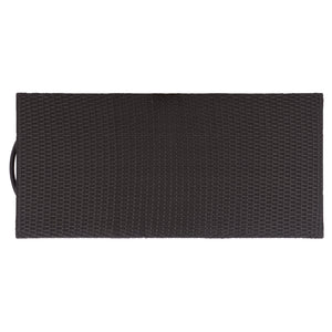 Kent Cushion Box With Weather-Resistant Rattan Finish — Durable Metal Frame, Spacious Outdoor Storage