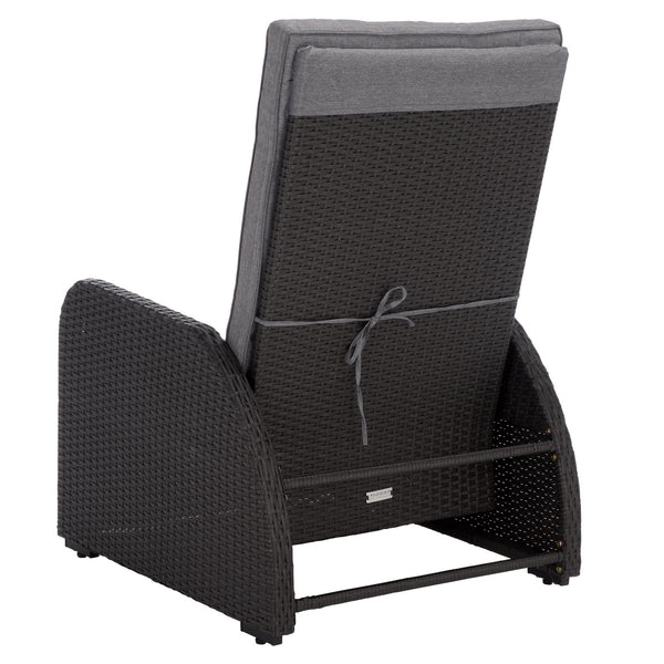 Millman Recliner Chair With Weather-Ready Rattan Frame And Plush Foam Cushion For Patio Comfort