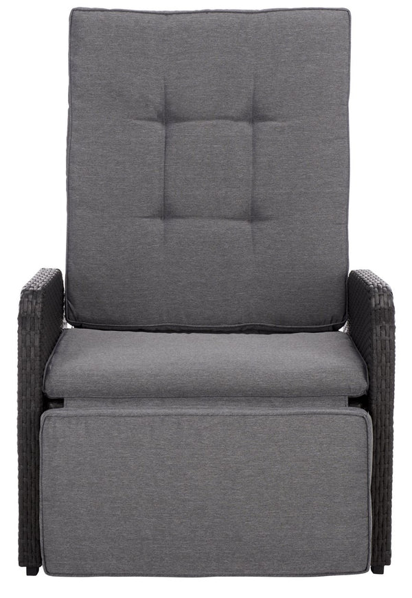 Millman Recliner Chair With Weather-Ready Rattan Frame And Plush Foam Cushion For Patio Comfort