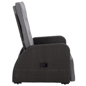 Millman Recliner Chair With Weather-Ready Rattan Frame And Plush Foam Cushion For Patio Comfort