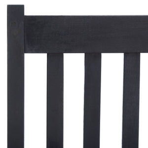 Safavieh SHASTA Rocking Chair - Timeless Comfort for Outdoor Spaces, Crafted from Sustainable Acacia Wood Black PAT7002D