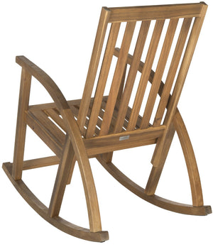 Safavieh CLAYTON Rocking Chair - Timeless Comfort Meets Modern Style for Your Outdoor Living Space Natural PAT7003A