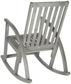 Safavieh CLAYTON Rocking Chair - Timeless Comfort Meets Modern Style for Your Outdoor Living Space Grey PAT7003B