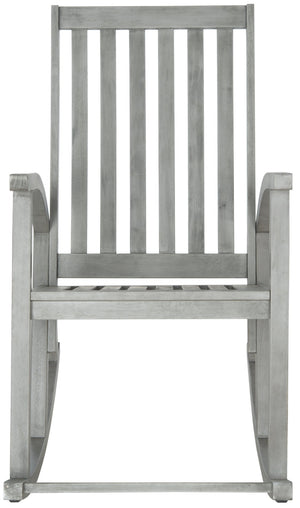 Safavieh CLAYTON Rocking Chair - Timeless Comfort Meets Modern Style for Your Outdoor Living Space Grey PAT7003B