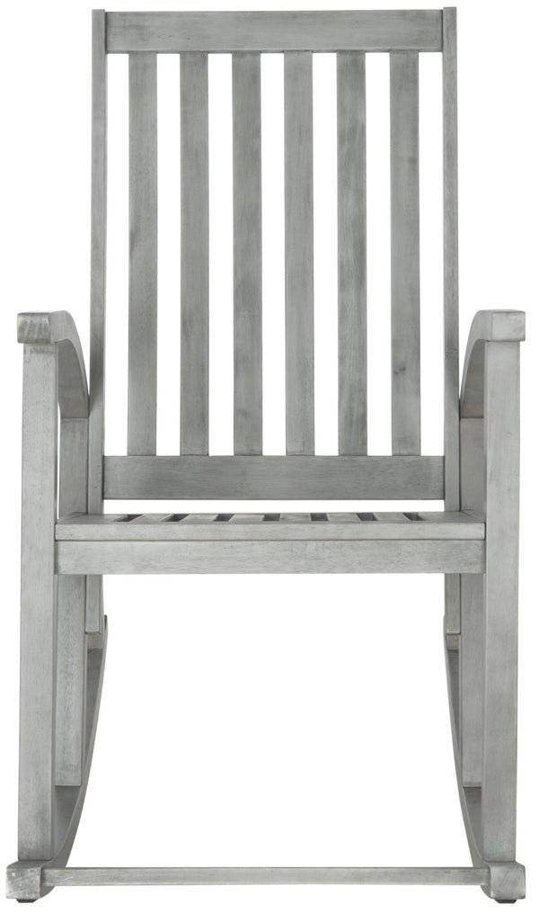 Safavieh CLAYTON Rocking Chair - Timeless Comfort Meets Modern Style for Your Outdoor Living Space Grey PAT7003B