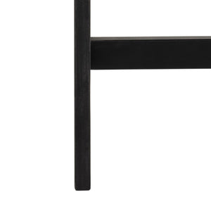 Safavieh ROCKLIN 4-Piece Outdoor Set - Stylish Acacia Wood Frame with Cozy All-Weather Cushions & Pillows Black / Beige PAT7007E