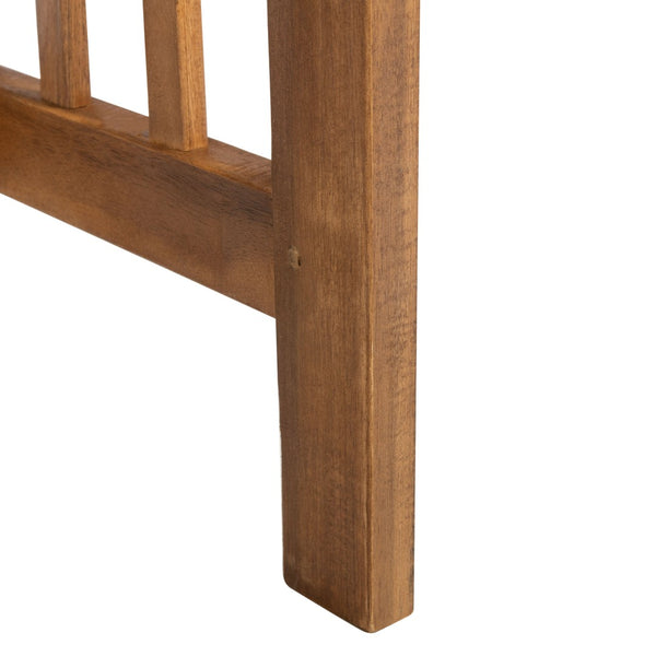 Safavieh ROCKLIN 4-Piece Outdoor Set - Stylish Acacia Wood Frame with Cozy All-Weather Cushions & Pillows Natural / Bge + Thn Stp P PAT7007F