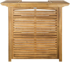 Safavieh MONTEREY Bar Table - Eco-Friendly Acacia Wood for Stylish Outdoor Gatherings and Entertaining Natural PAT7011A