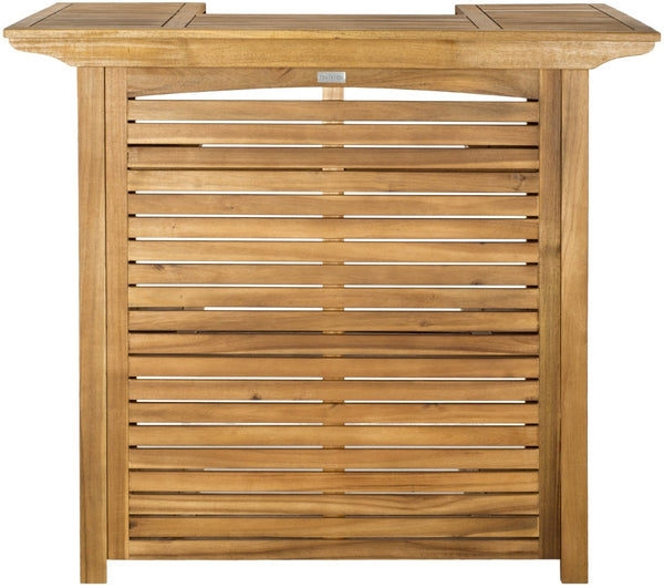 Safavieh MONTEREY Bar Table - Eco-Friendly Acacia Wood for Stylish Outdoor Gatherings and Entertaining Natural PAT7011A