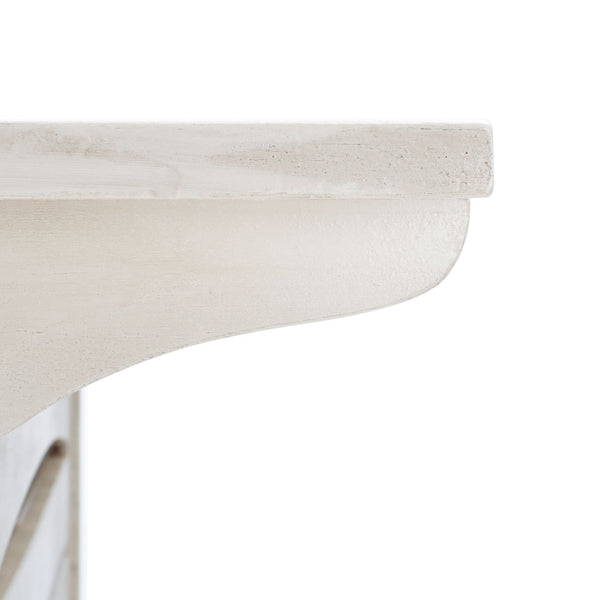 Safavieh MONTEREY Bar Table - Eco-Friendly Acacia Wood for Stylish Outdoor Gatherings and Entertaining White PAT7011C
