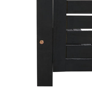 Safavieh MONTEREY Bar Table - Eco-Friendly Acacia Wood for Stylish Outdoor Gatherings and Entertaining Black PAT7011D