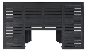 Safavieh MONTEREY Bar Table - Eco-Friendly Acacia Wood for Stylish Outdoor Gatherings and Entertaining Black PAT7011D