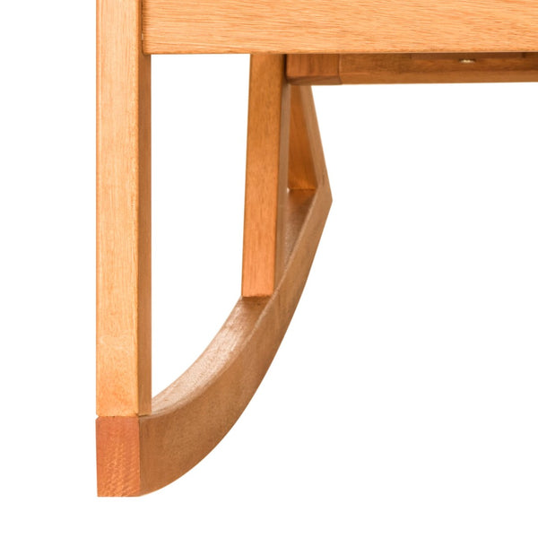 Safavieh VERNON Rocking Chair - Timeless Outdoor Comfort with Handcrafted Design and Eco-Friendly Eucalyptus Wood Natural / Navy PAT7013C