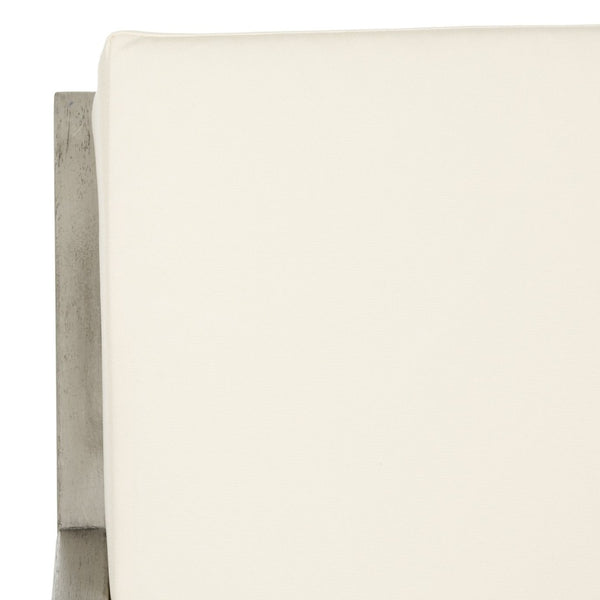 Safavieh VERNON Rocking Chair - Timeless Outdoor Comfort with Handcrafted Design and Eco-Friendly Eucalyptus Wood Grey / Beige PAT7013E