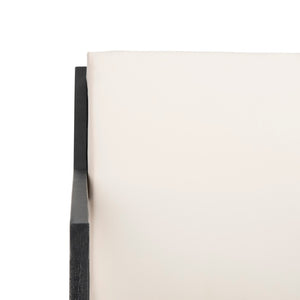 Safavieh VERNON Rocking Chair - Timeless Outdoor Comfort with Handcrafted Design and Eco-Friendly Eucalyptus Wood Black / Beige PAT7013F