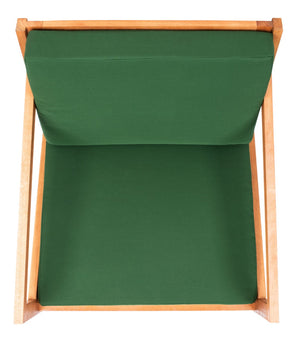 Safavieh VERNON Rocking Chair - Timeless Outdoor Comfort with Handcrafted Design and Eco-Friendly Eucalyptus Wood Natural / Green PAT7013N