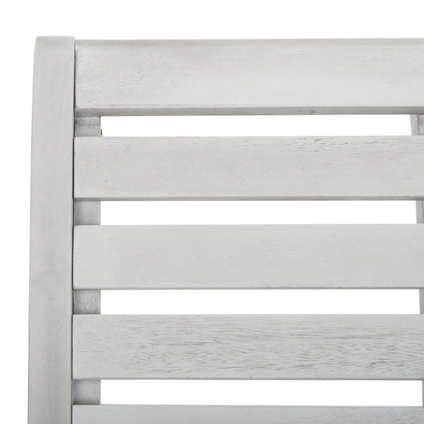 Safavieh SONORA Outdoor Rocking Chair – Elegant Eucalyptus Design for Relaxation on Your Porch or Patio Grey PAT7016A