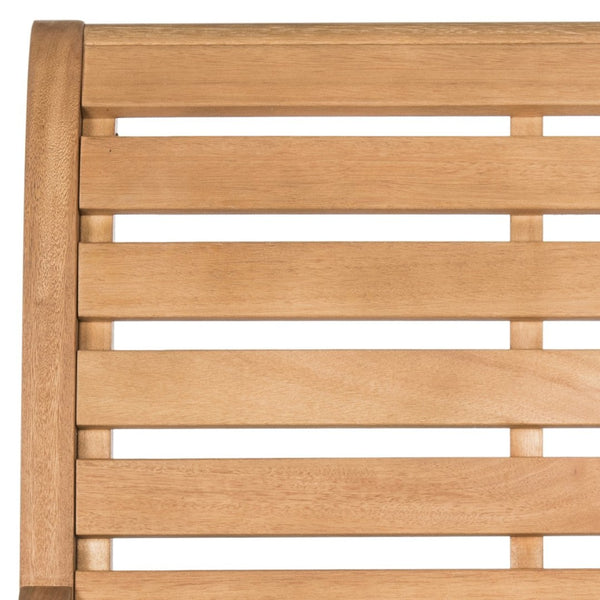 Safavieh SONORA Outdoor Rocking Chair – Elegant Eucalyptus Design for Relaxation on Your Porch or Patio Natural PAT7016B